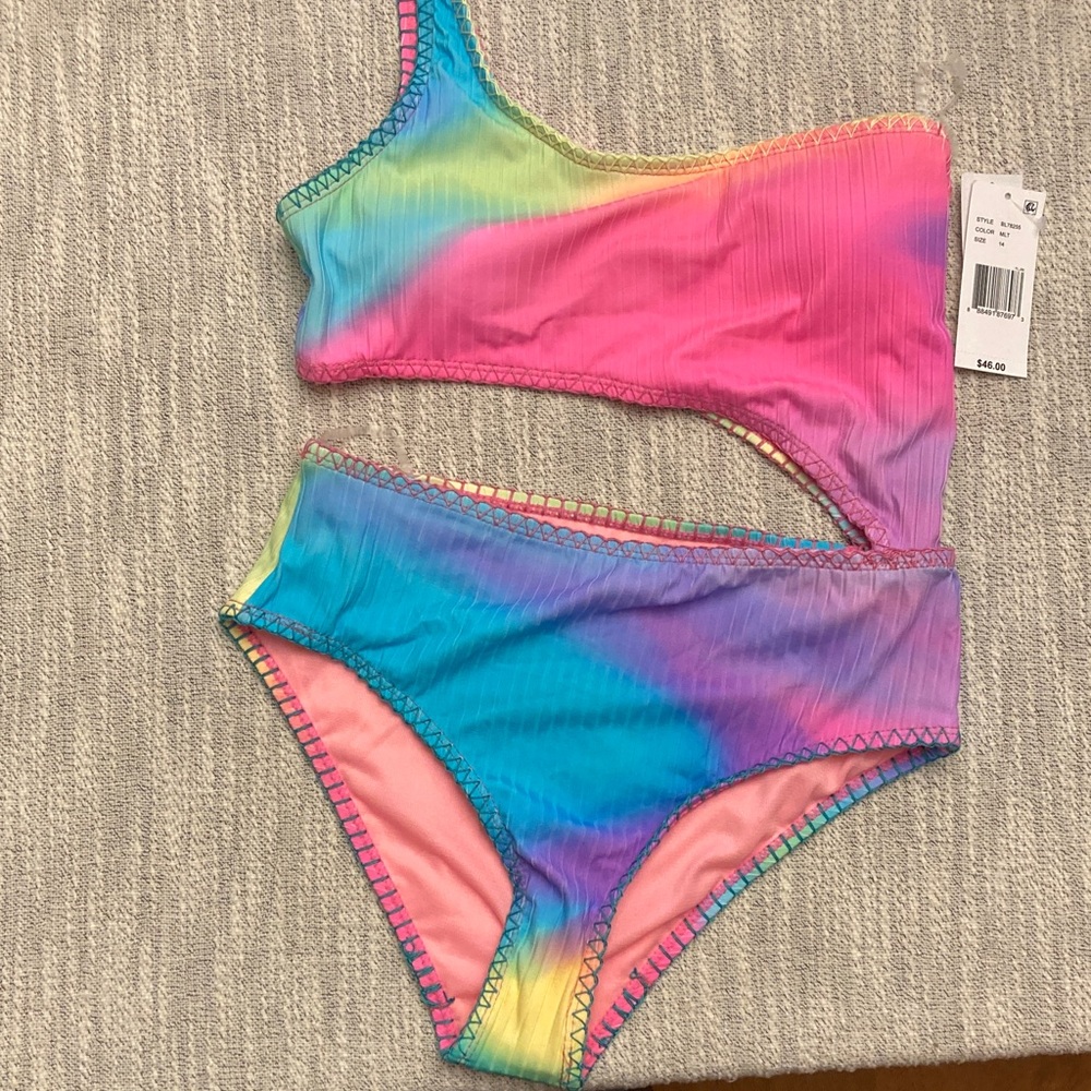 Colorful Kids Swim One Piece